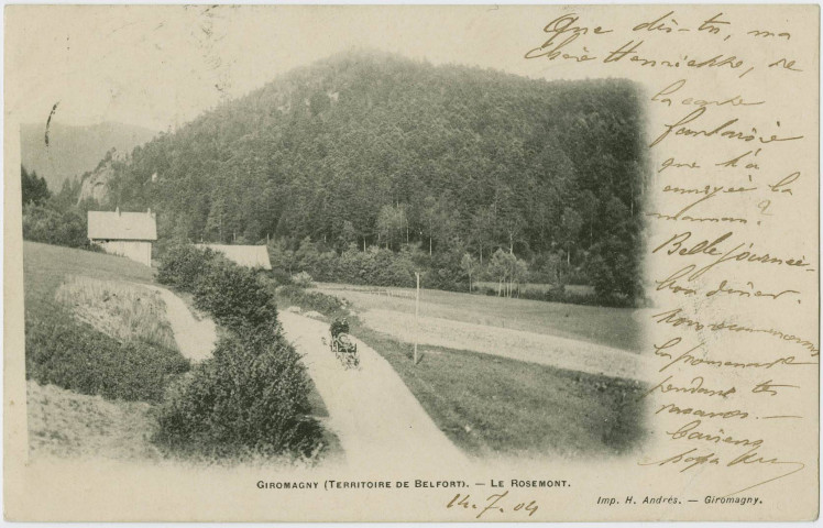 Giromagny (Territoire de Belfort), le Rosemont.