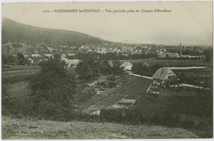 Rougemont-le-Château, vue générale prise du chemin d’Etueffont.