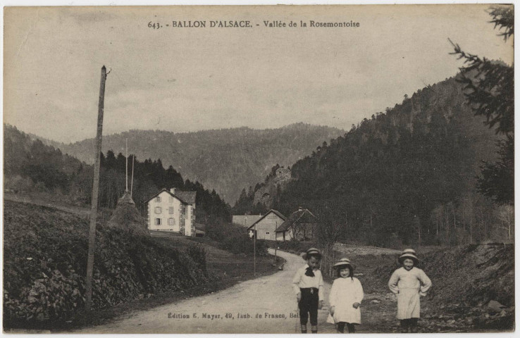 Ballon d’Alsace, vallée de la Rosemontoise.