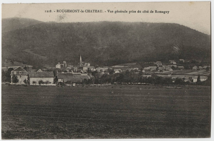Rougemont-le-Château, vue générale prise du côté de Romagny.