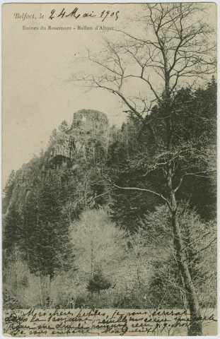 Ruines du Rosemont, Ballon d'Alsace.
