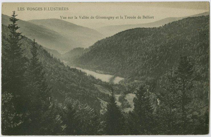 Les Vosges illustrées, vue sur la vallée de Giromagny et la Trouée de Belfort.