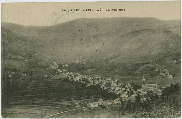Vue générale, Lepuix-Gy, la Bussinière.