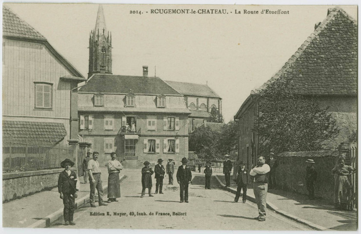Rougemont-le-Château, la route d’Etueffont.