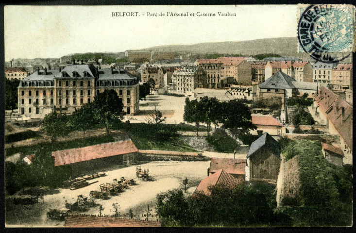 Belfort, parc de l'Arsenal et caserne Vauban.