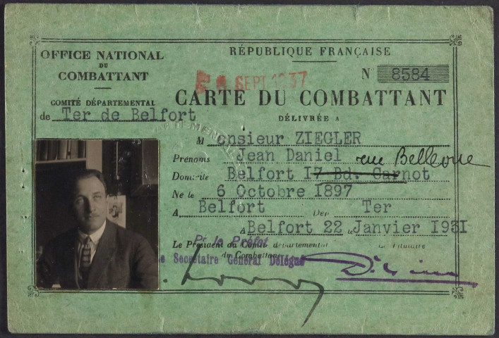 ZIEGLER Jean Daniel