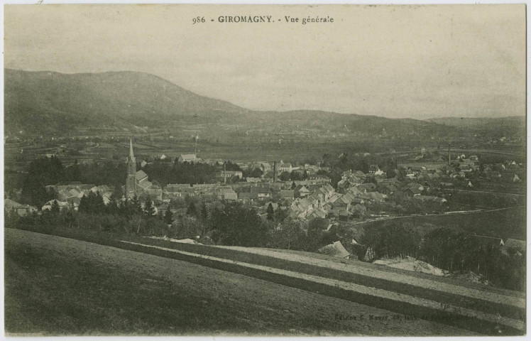 Giromagny, vue générale.