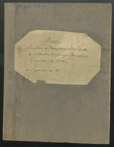 PUBLICATIONS DE MARIAGES 1802-1803