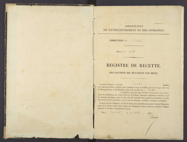 2 juin 1834 - 23 juin 1836