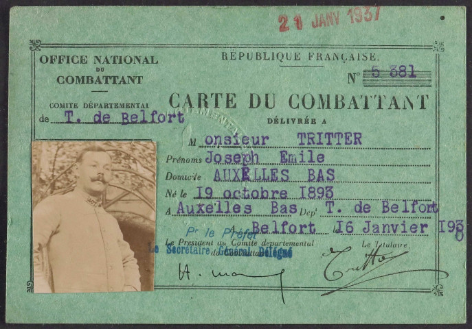 TRITTER Joseph Emile