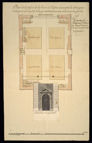Angeot (avec 4 plans, 1774-1782), Anjoutey (1772-1776), Auxelles-Bas (1756, 1785), Chaux (avec 3 plans, 1767), Chèvremont (1787-1789), Courcelles (1776-1777), Courtelevant (1774-1776), Cunelière (1771), Essert (1780), Etueffont-Haut (1780-1788).