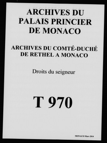 Mémoires, édits et décisions sur l'exercice du droit d'établir des tabellions dans les seigneuries d'Alsace (1575-1775), droits de tabellion, de lods et de ventes (1592-1784), droits dans les affaires de délits forestiers, relevé du produit des sentences forestales (1752-1754).
