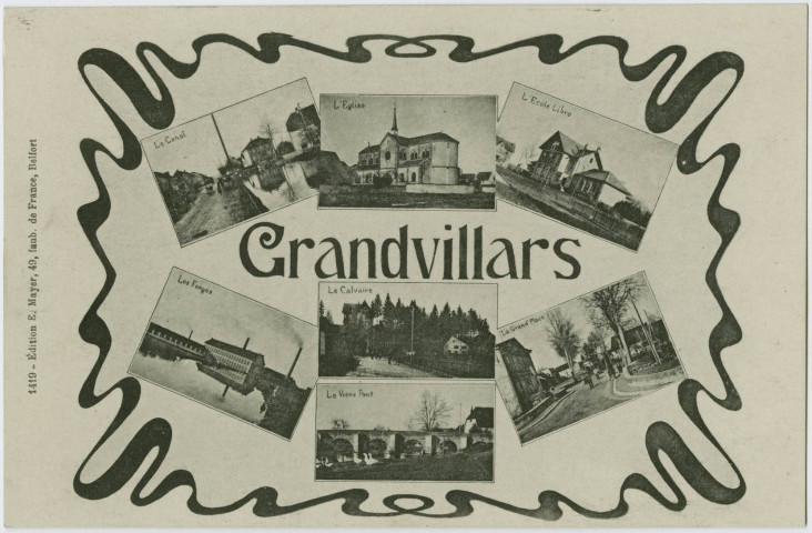Grandvillars [mosaïque présentant différentes vues de Grandvillars].