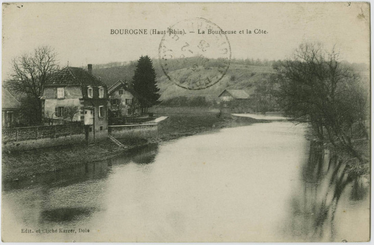 Bourogne (Haut-Rhin), la Bourbeuse et la Côte.