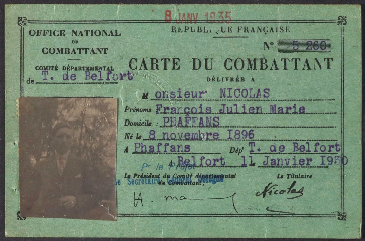 NICOLAS François Julien Marie