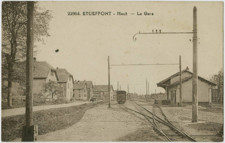 Etueffont-Haut, la gare.
