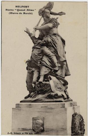 Belfort, statue  Quand Même (œuvre de Mercié).