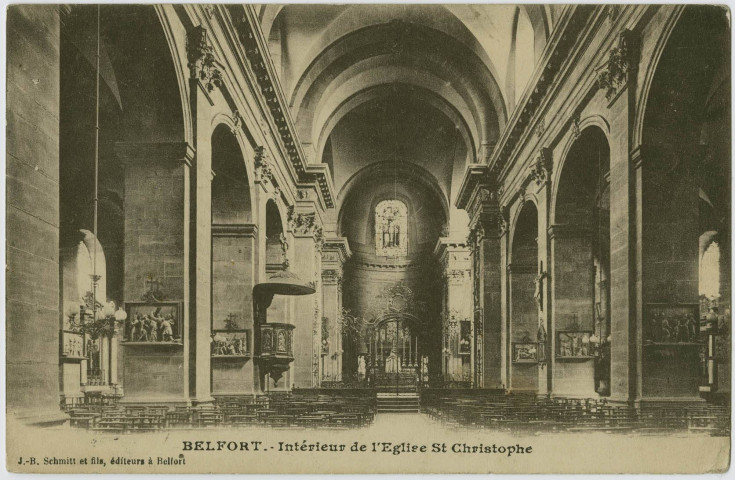 Belfort, Intérieur de l'église St Christophe.
