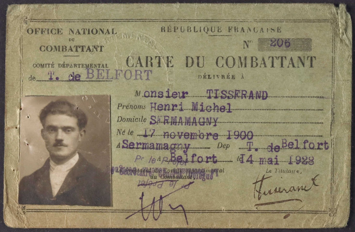 TISSERAND Henri Michel