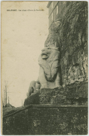 Belfort, le Lion (oeuvre de Bartholdi).