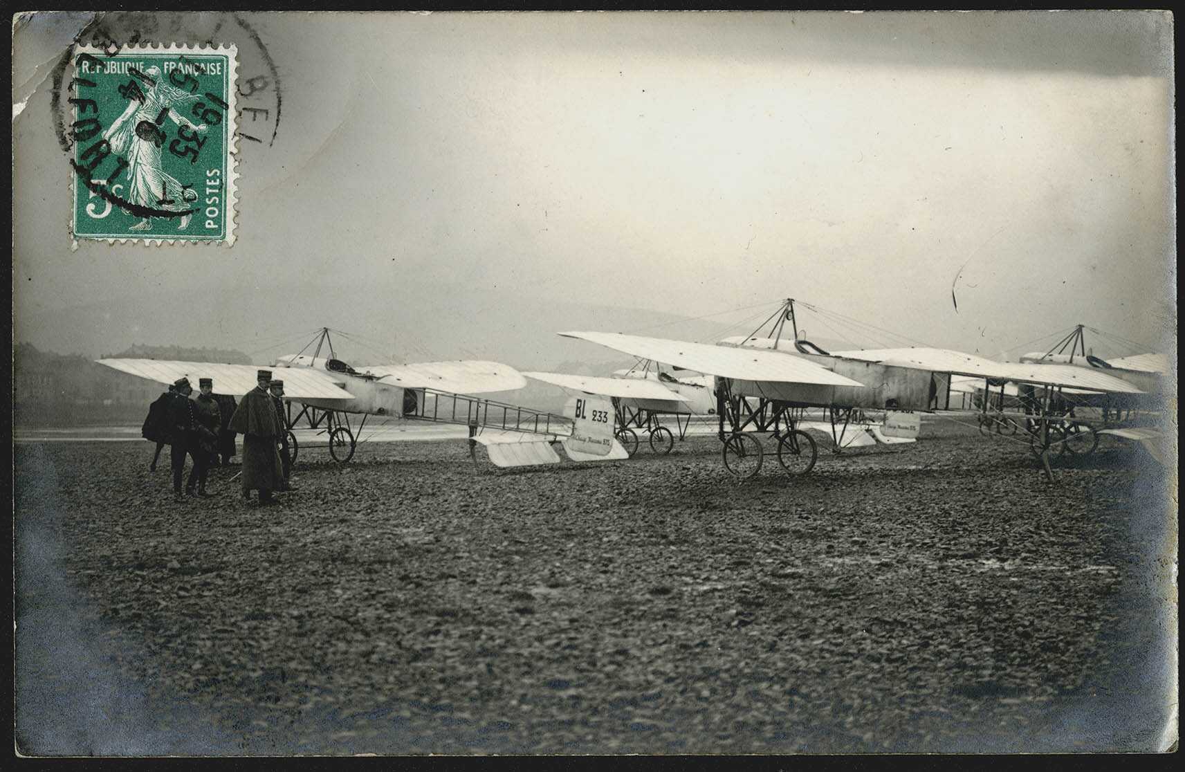 Belfort, Centre aéronautique militaire, Champ-de-Mars (Parc-à-Ballons), la flottille de l'escadrille BL 3, [avant juin 1914].