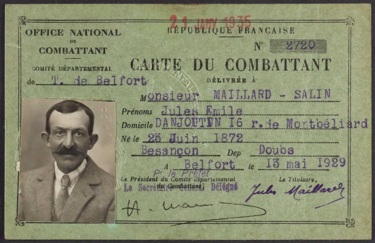 MAILLARD-SALIN Jules Emile