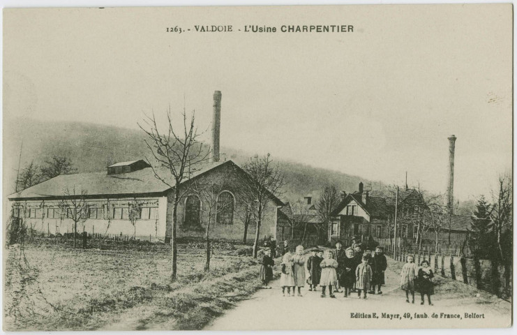 Valdoie, l’usine Charpentier.