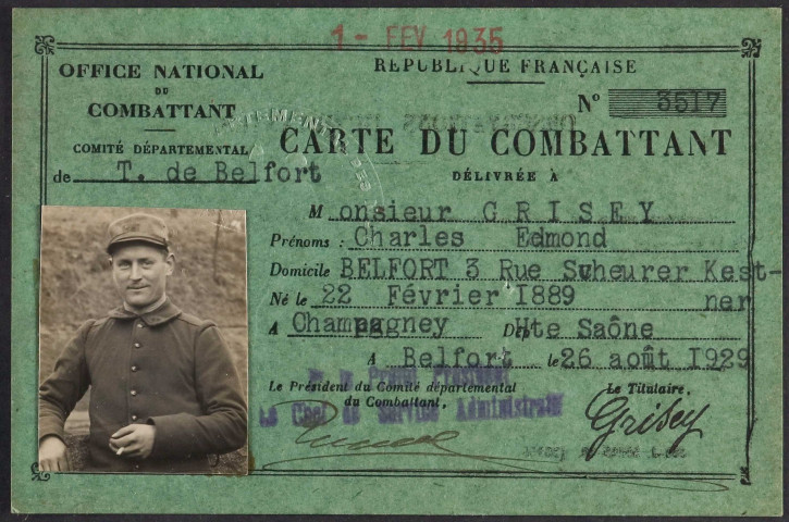 GRISEY Charles Edmond