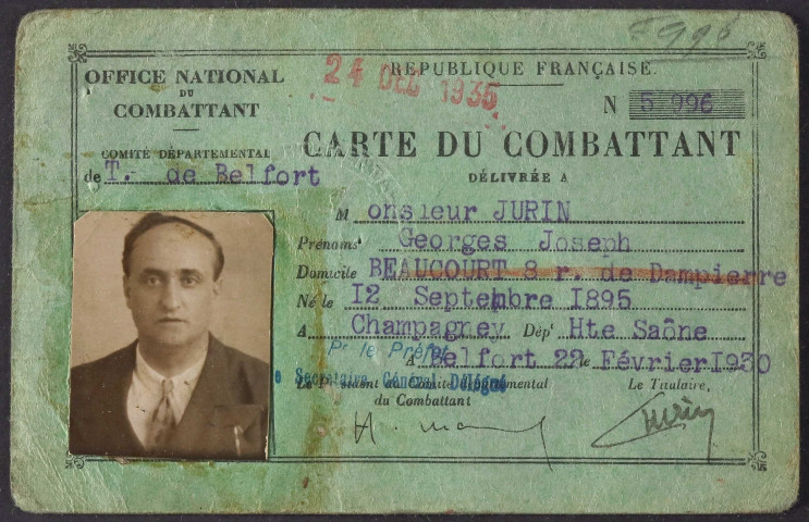 JURIN Georges Joseph