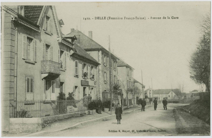 Delle (frontière franco-suisse), avenue de la gare.
