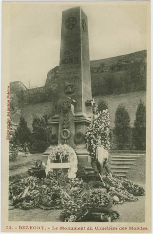 Belfort, le monument du cimetière des Mobiles.