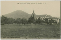 Etueffont-Haut, l'église, le Fayet (alt. 913 m.).