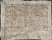 Charte de franchise octroyée par le duc d'Autriche Rodolphe IV, corroborée par l'empereur Charles IV.