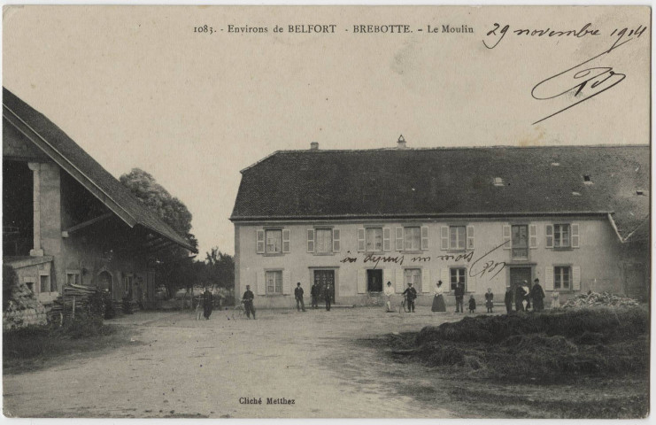 Brebotte, environs de Belfort, le Moulin.