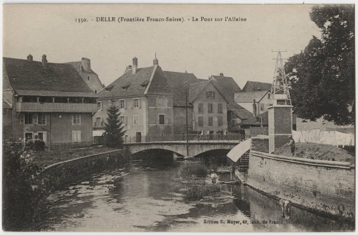 Delle (Frontière Franco-Suisse), le pont sur l'Allaine.