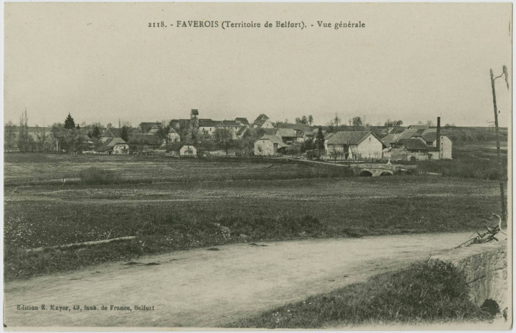 Faverois (territoire de Belfort), vue générale.