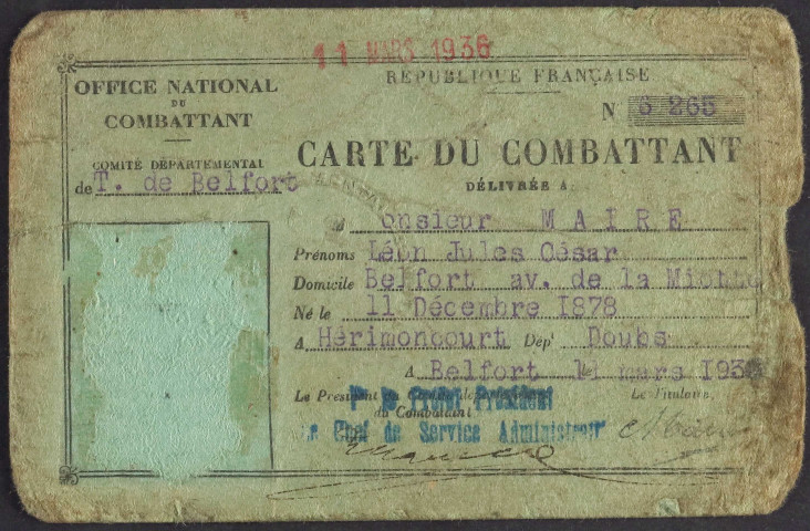 MAIRE Léon Jules César