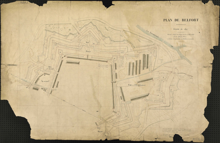 Belfort : plan de la ville