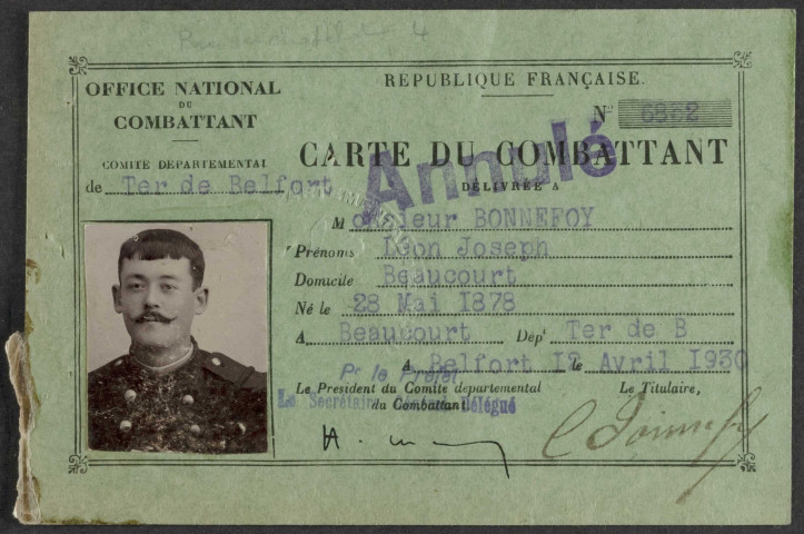 BONNEFOY Léon Joseph