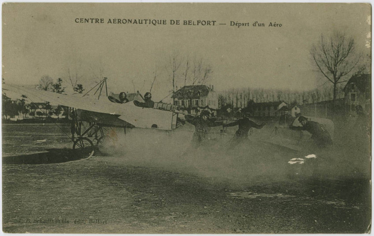 Centre aéronautique de Belfort, départ d’un aéro.