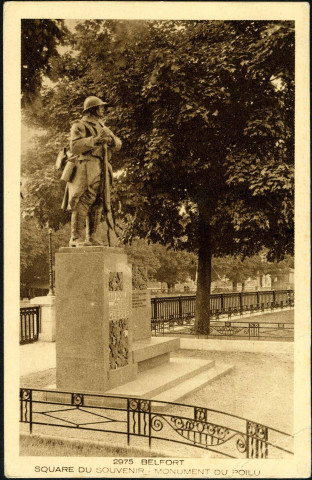 Belfort, square du Souvenir, monument du Poilu.