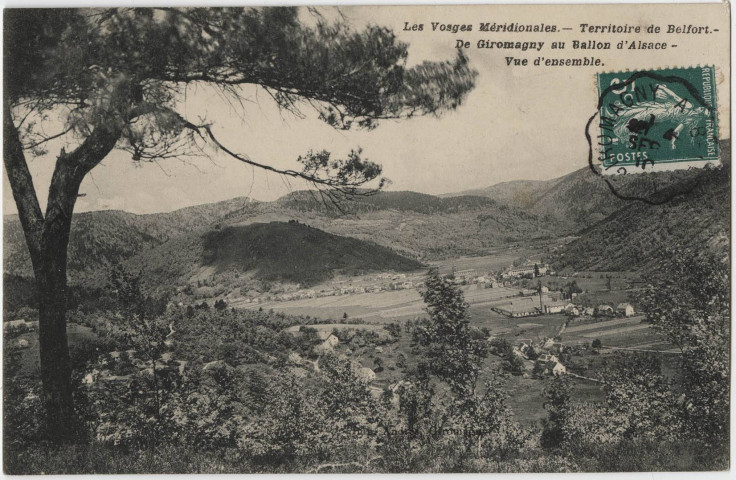 Les Vosges méridionales, Territoire de Belfort, de Giromagny au Ballon d'Alsace, vue d'ensemble.