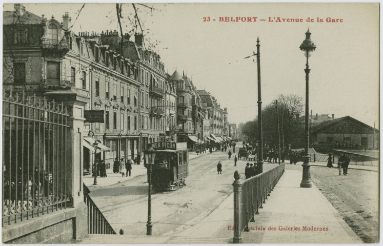 Belfort, l’avenue de la gare.