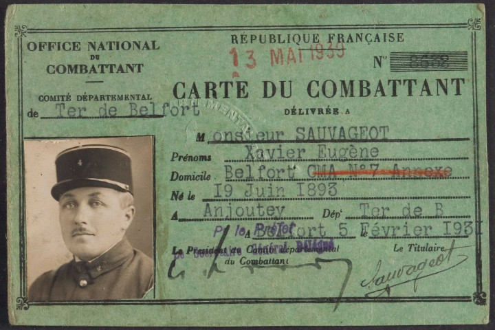 SAUVAGEOT Xavier Eugène