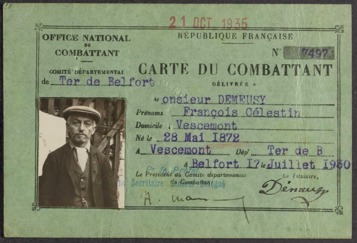 DEMEUSY François Célestin