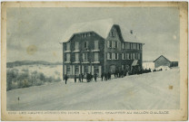 Les Hautes Vosges en hiver, l’hôtel Stauffer au Ballon d'Alsace.
