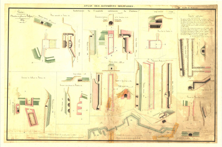 Atlas des fortifications, Souterrains de l'enceinte extérieure du château