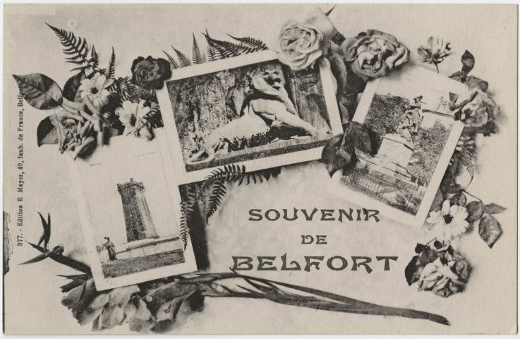Belfort, [mosaïque présentant différentes vues de Belfort].