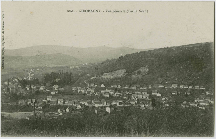 Giromagny, vue générale, (partie nord).