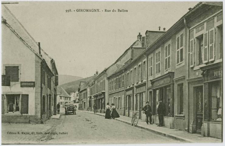 Giromagny, rue du Ballon.